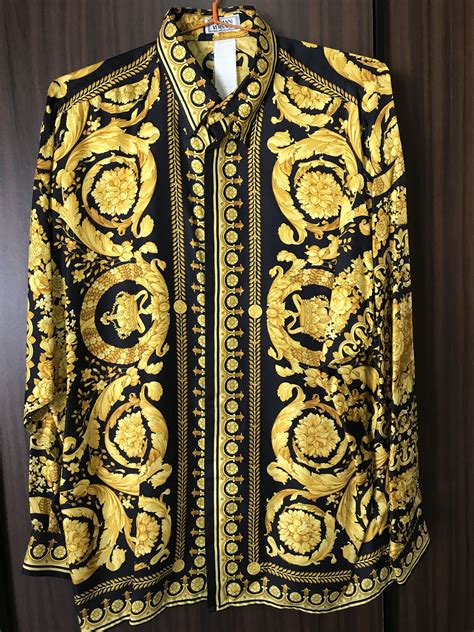 replica versace silk shirts uk|versace silk shirt vintage.